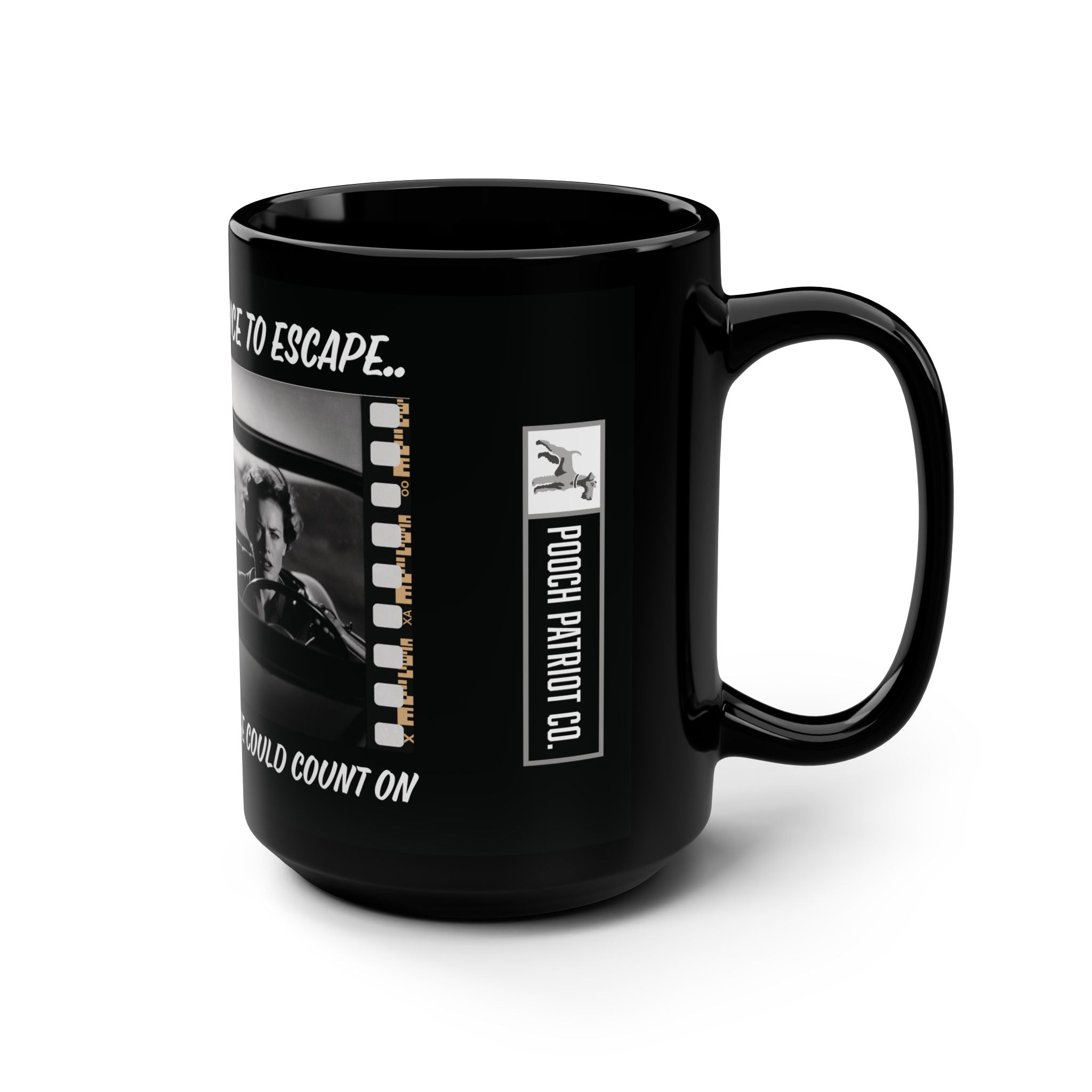 On the Run, 15oz Film Noir Coffee Mug