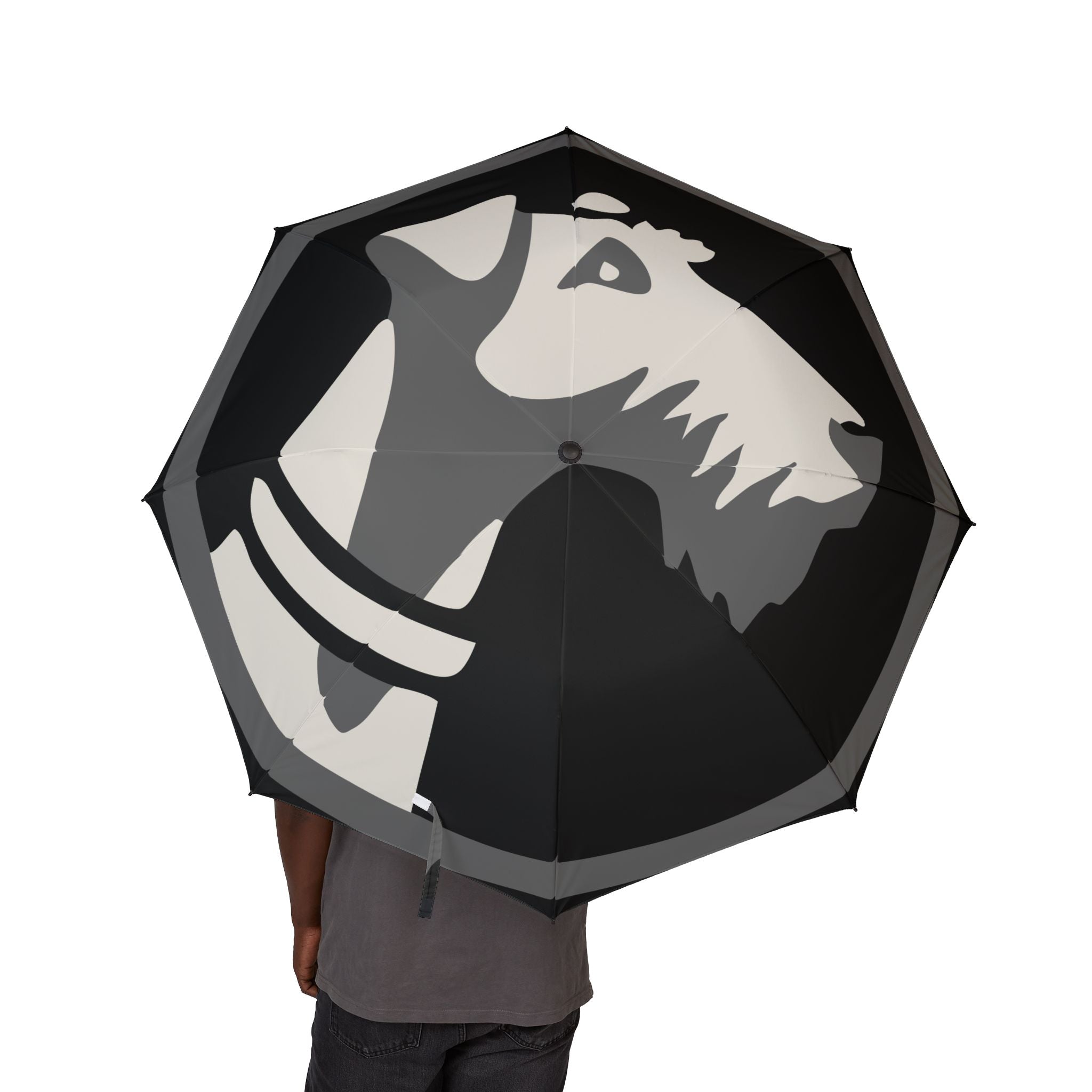 Pooch Patriot Logo Umbrella in Black