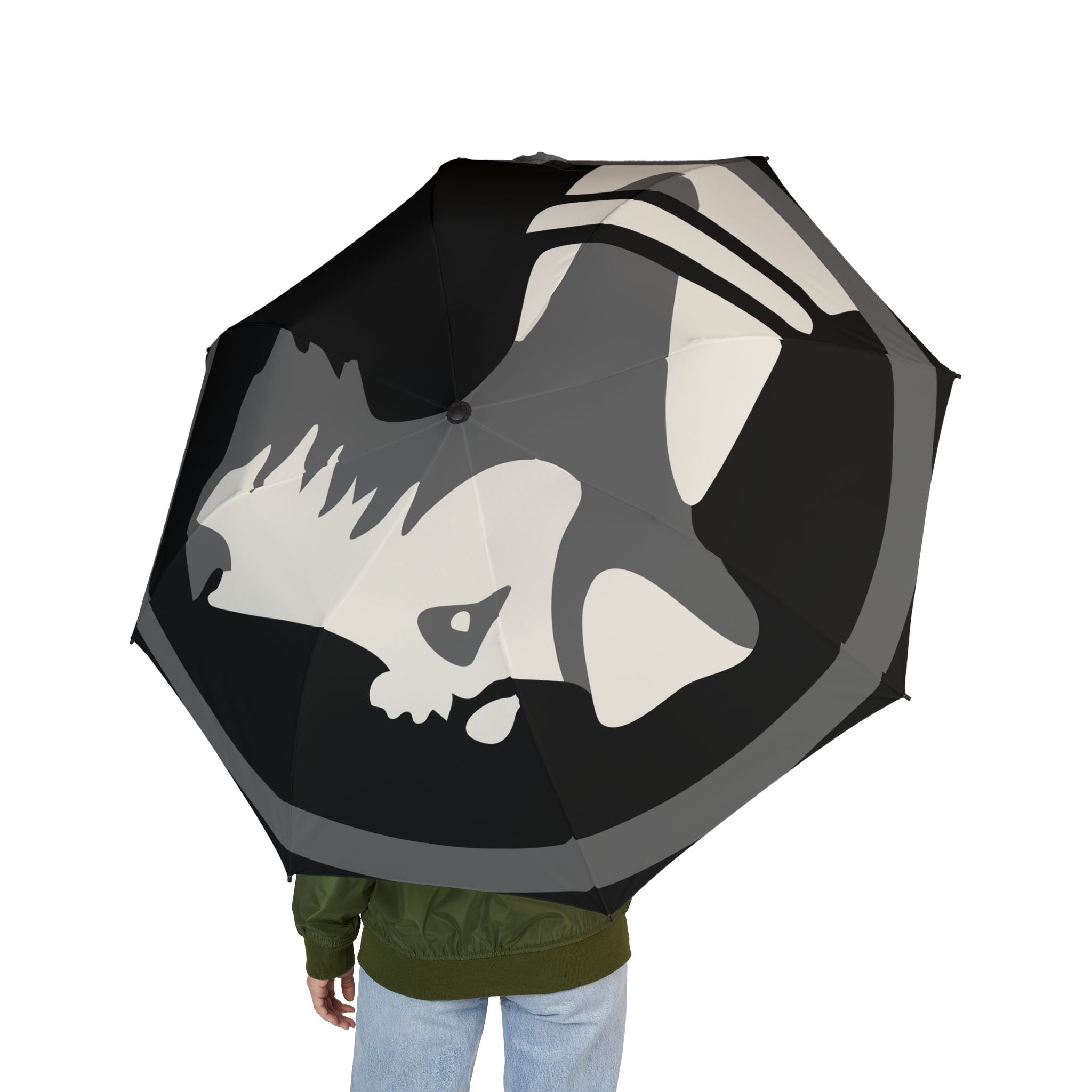 Pooch Patriot Logo Umbrella in Black