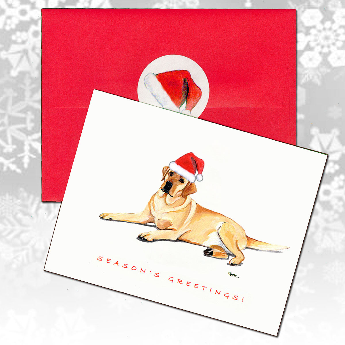 Labrador Retriever, Yellow Christmas Cards
