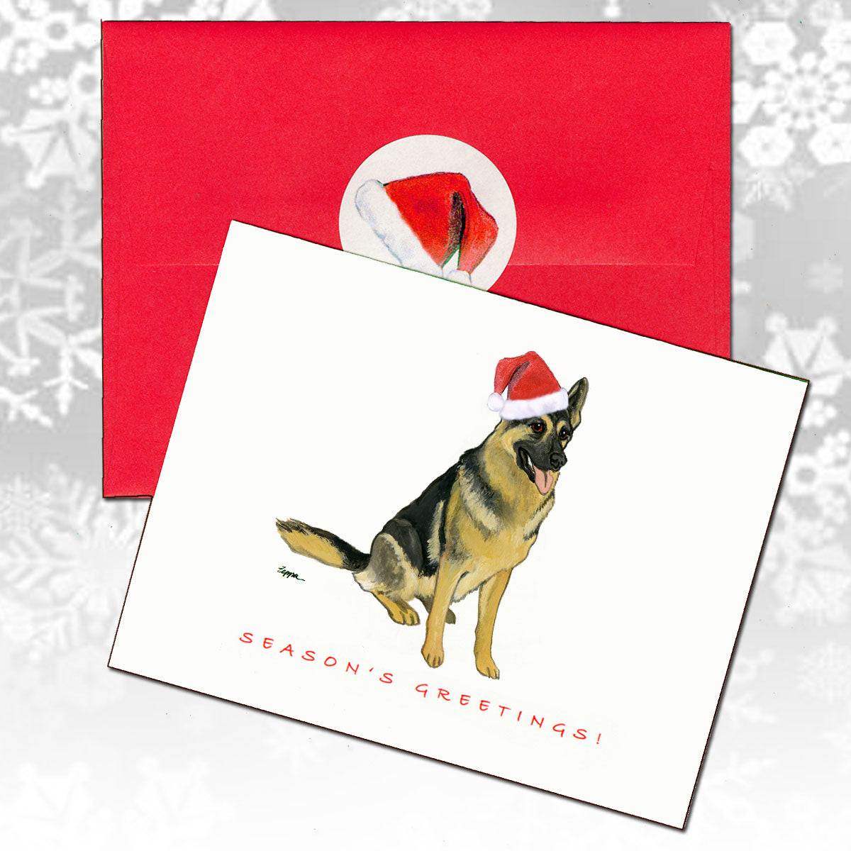 German Shepherd Christmas Cards