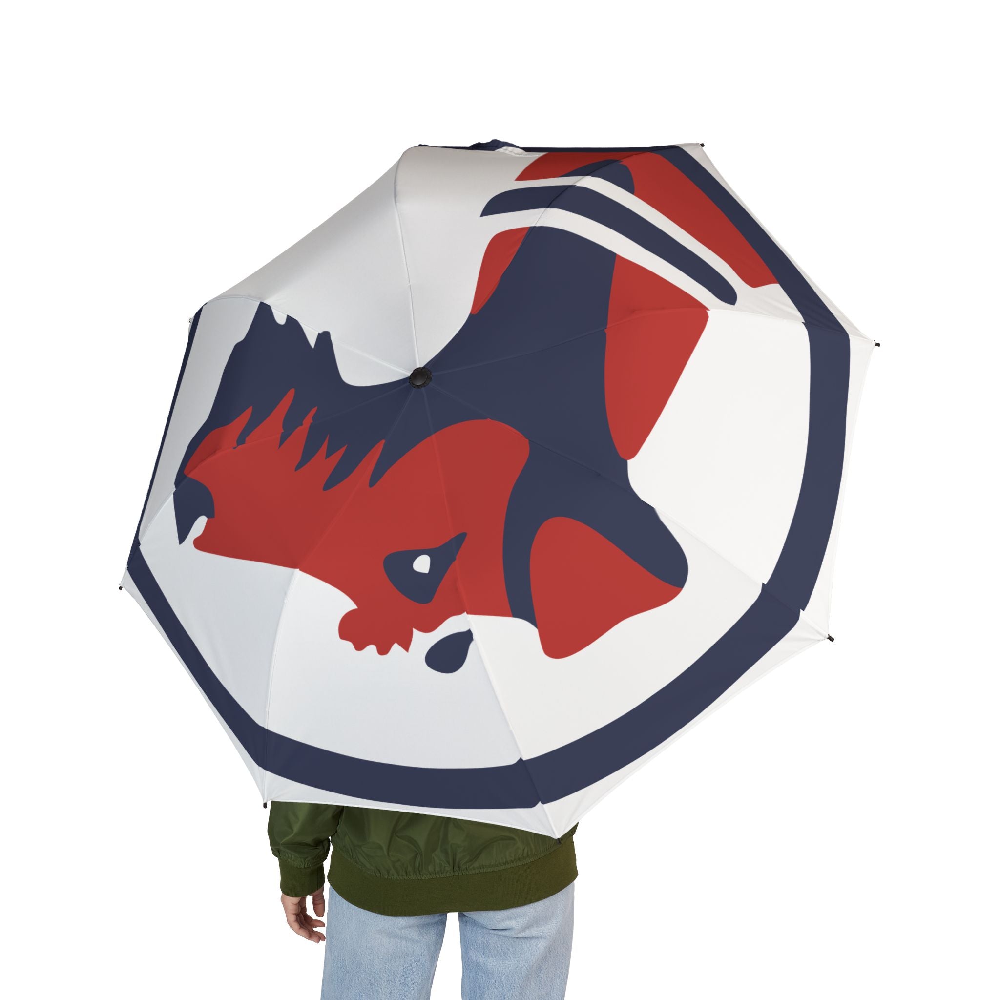 Pooch Patriot Logo Umbrella in White