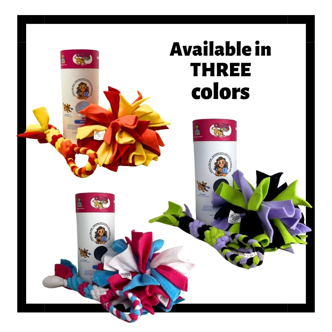 3-in-1 Enrichment Tube for Dogs | Tug Toy, Treat Dispenser & Snuffle Ball by Chelsy’s Toys