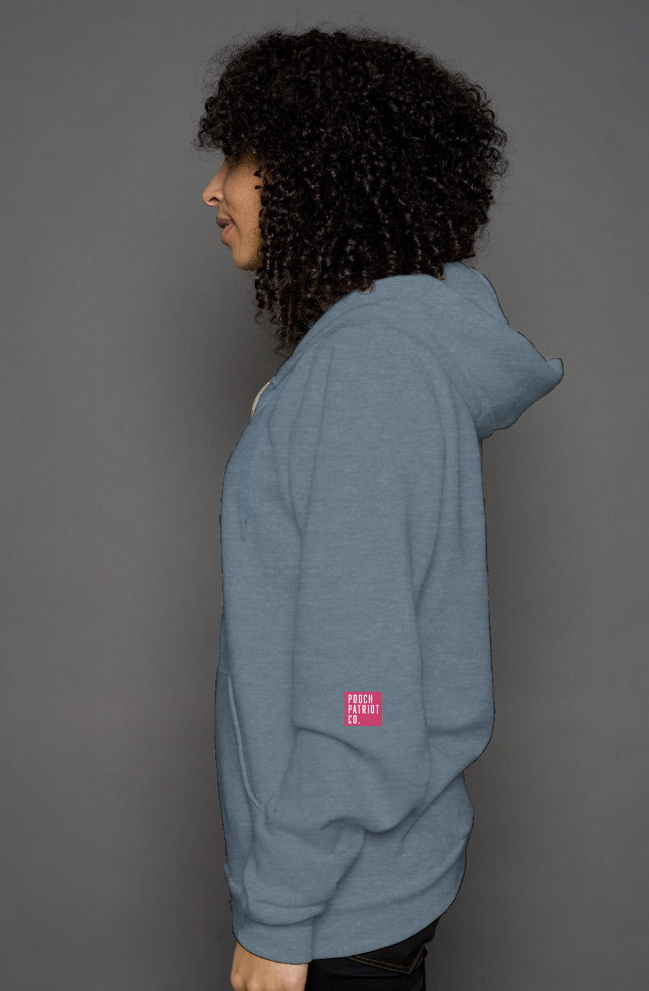 unisex zip hoody