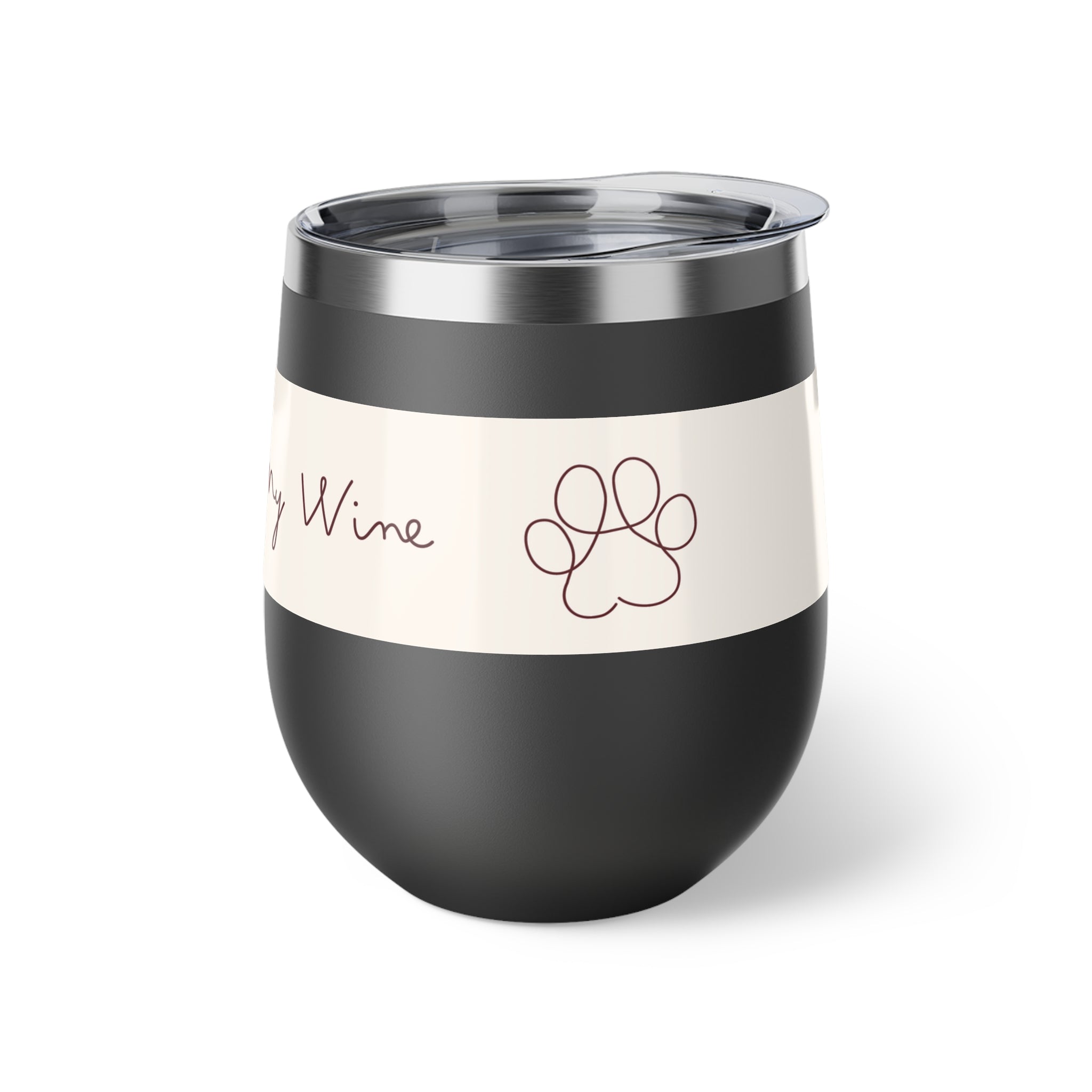 Pooch Patriot “Paws Off My Wine” Insulated Tumbler (12 oz)