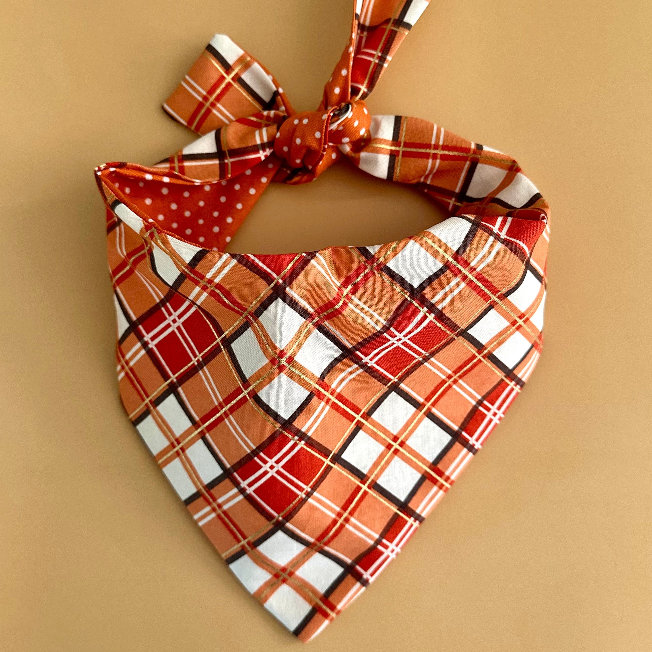 Autumn Plaid Dog Bandana | Happy Tails Outfitters