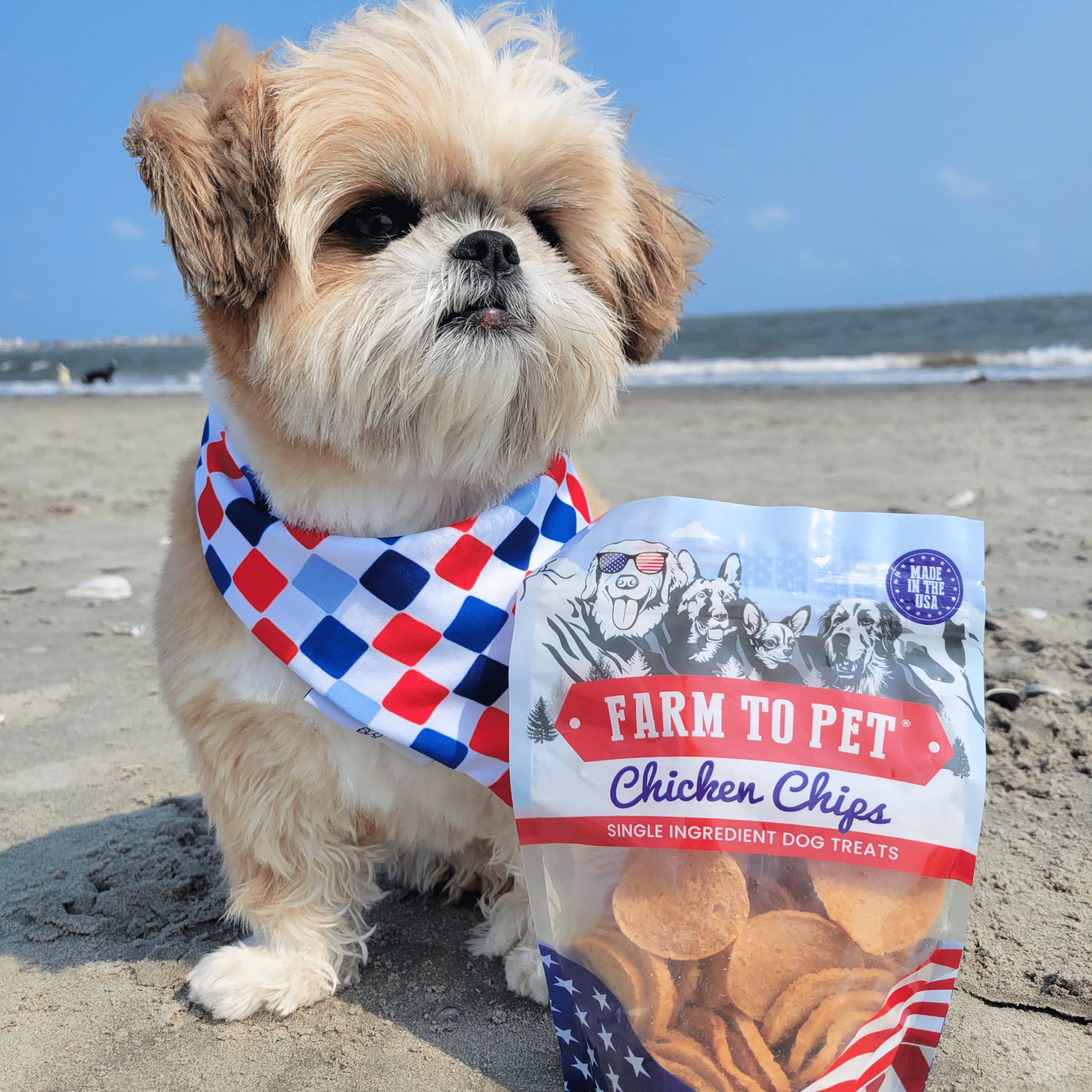 Farm to Pet Americana Chicken Chips – 100% All-American Dog Treats