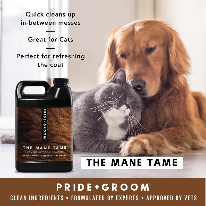 Pride + Groom The Mane Tame – Waterless Foaming Dog Shampoo