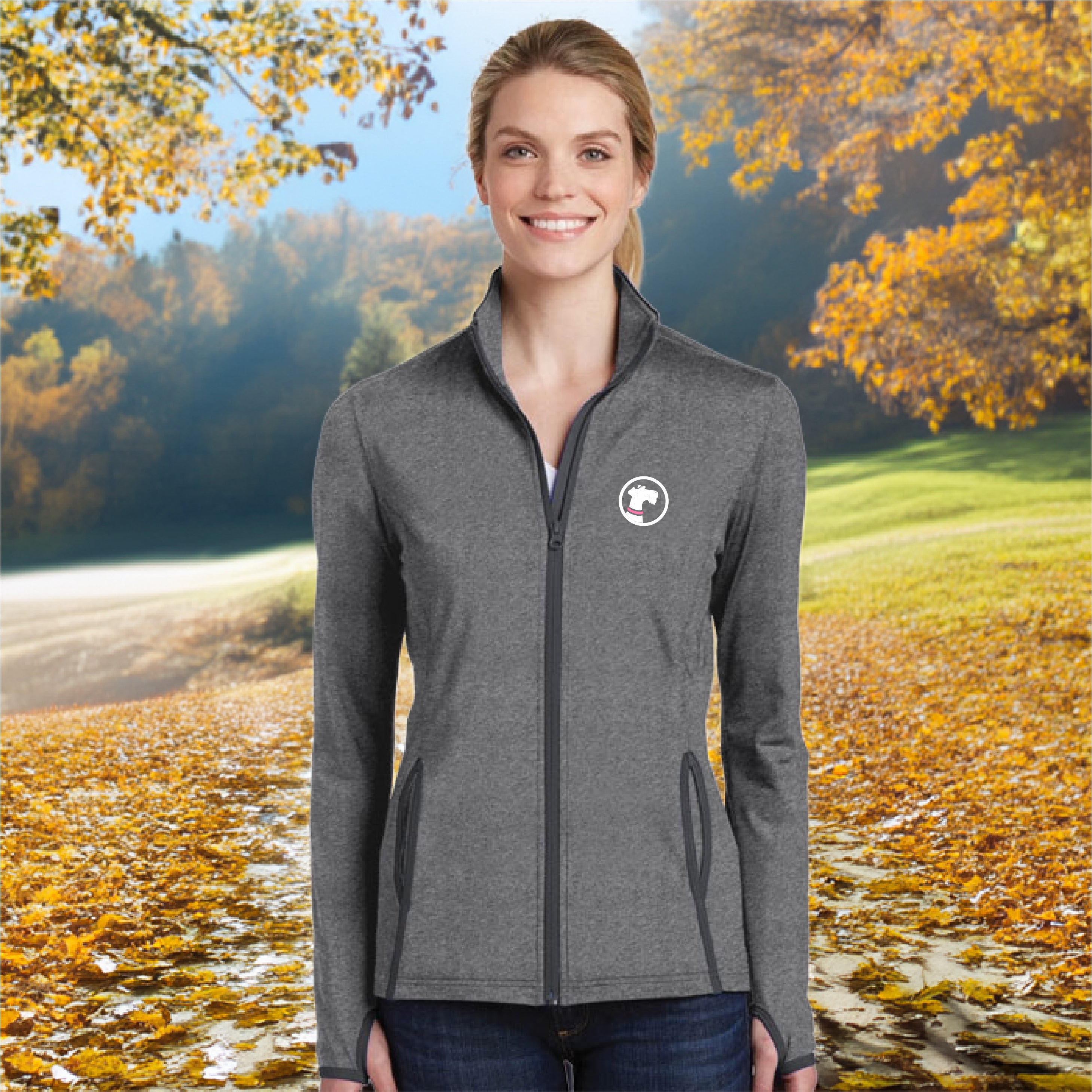 Pooch Patriot Ladies Sport-Wick Contrast Jacket