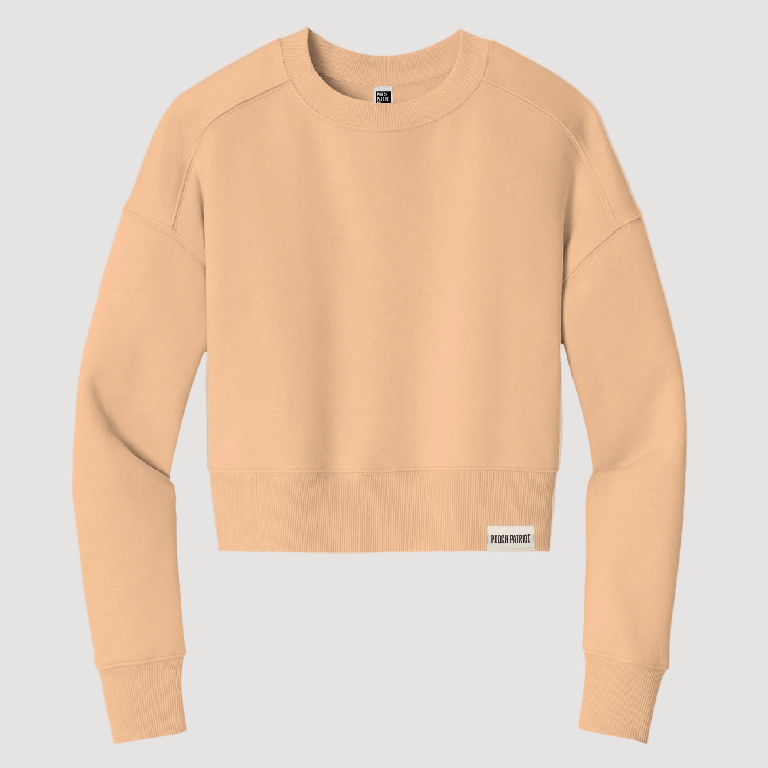 Beige sweatshirt on a beige background