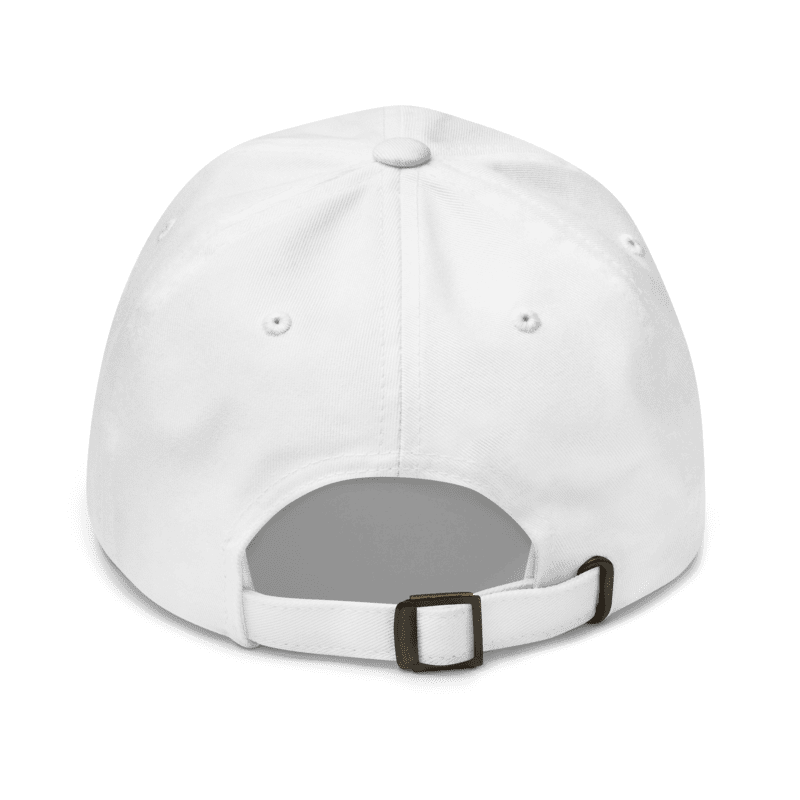 Pooch Patriot Classic White Baseball Cap — Grey Logo