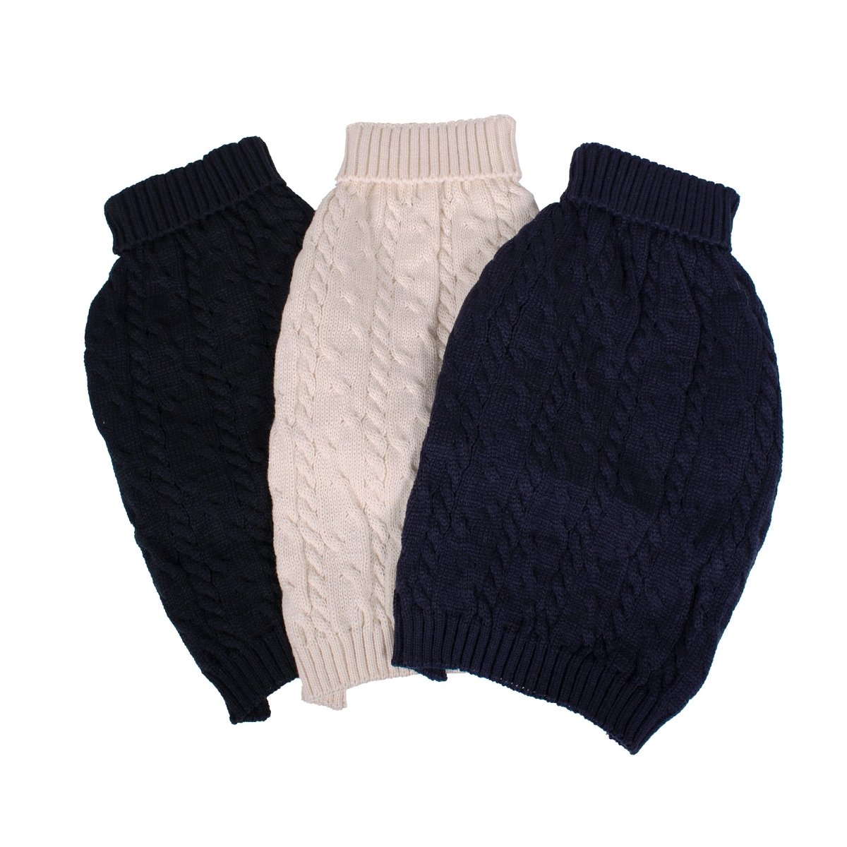 Shinola Cable Knit Dog Sweater