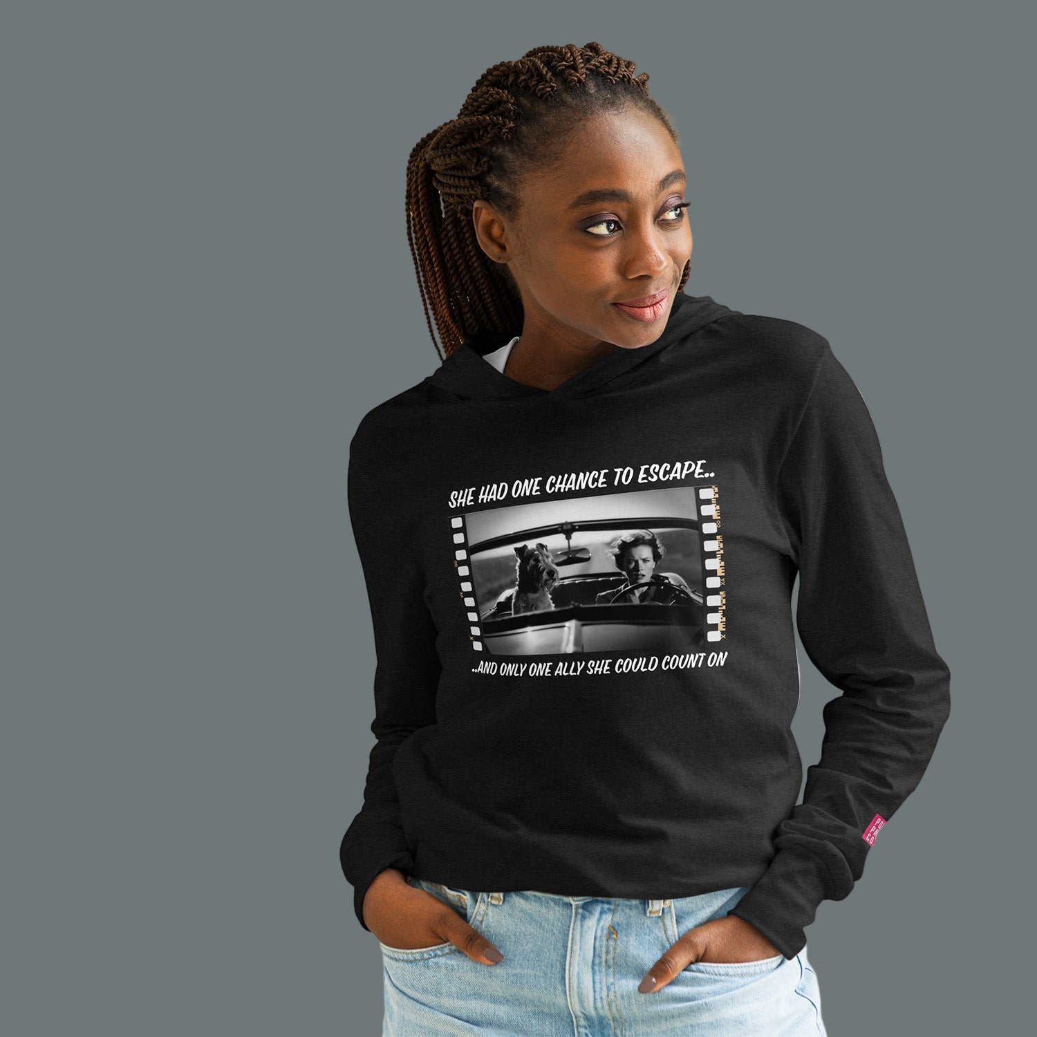 On the Run Long Sleeve Hoodie Tee for Women