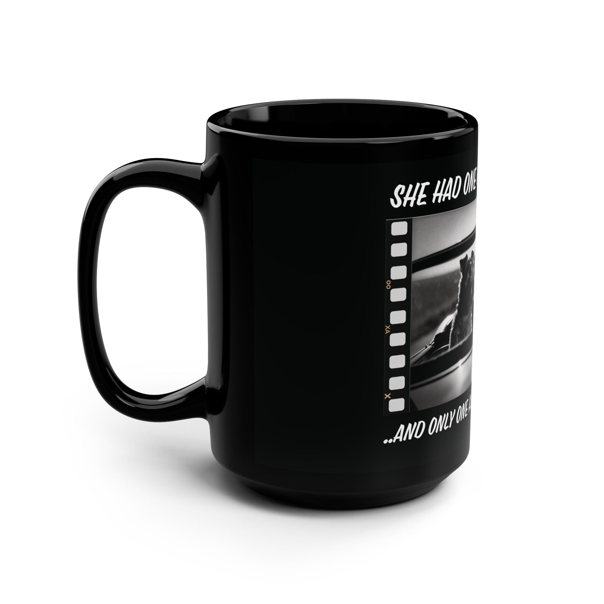 On the Run, 15oz Film Noir Coffee Mug