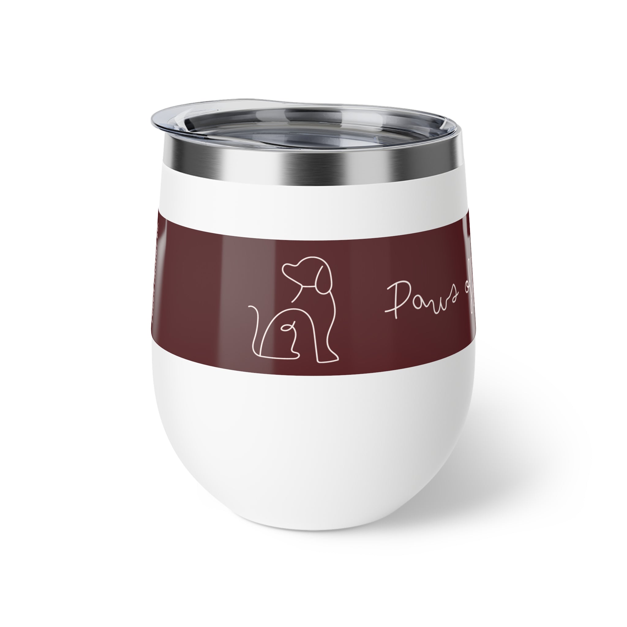 Pooch Patriot “Paws Off My Wine” Insulated Tumbler (12 oz)