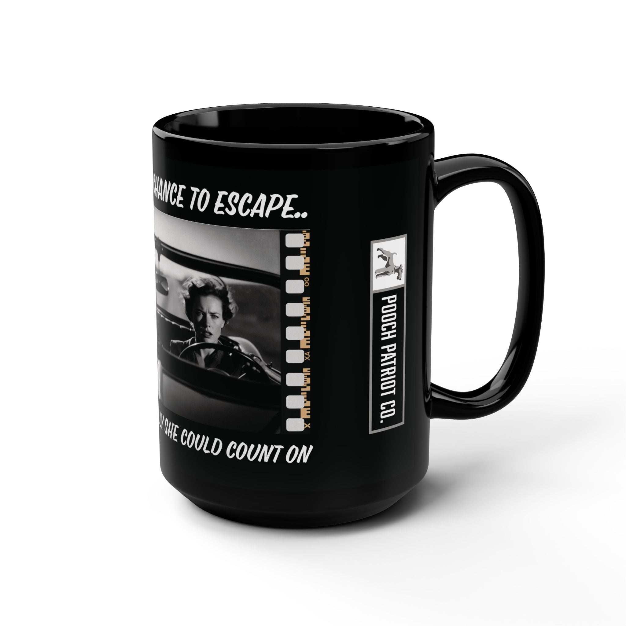 On the Run, 15oz Film Noir Coffee Mug