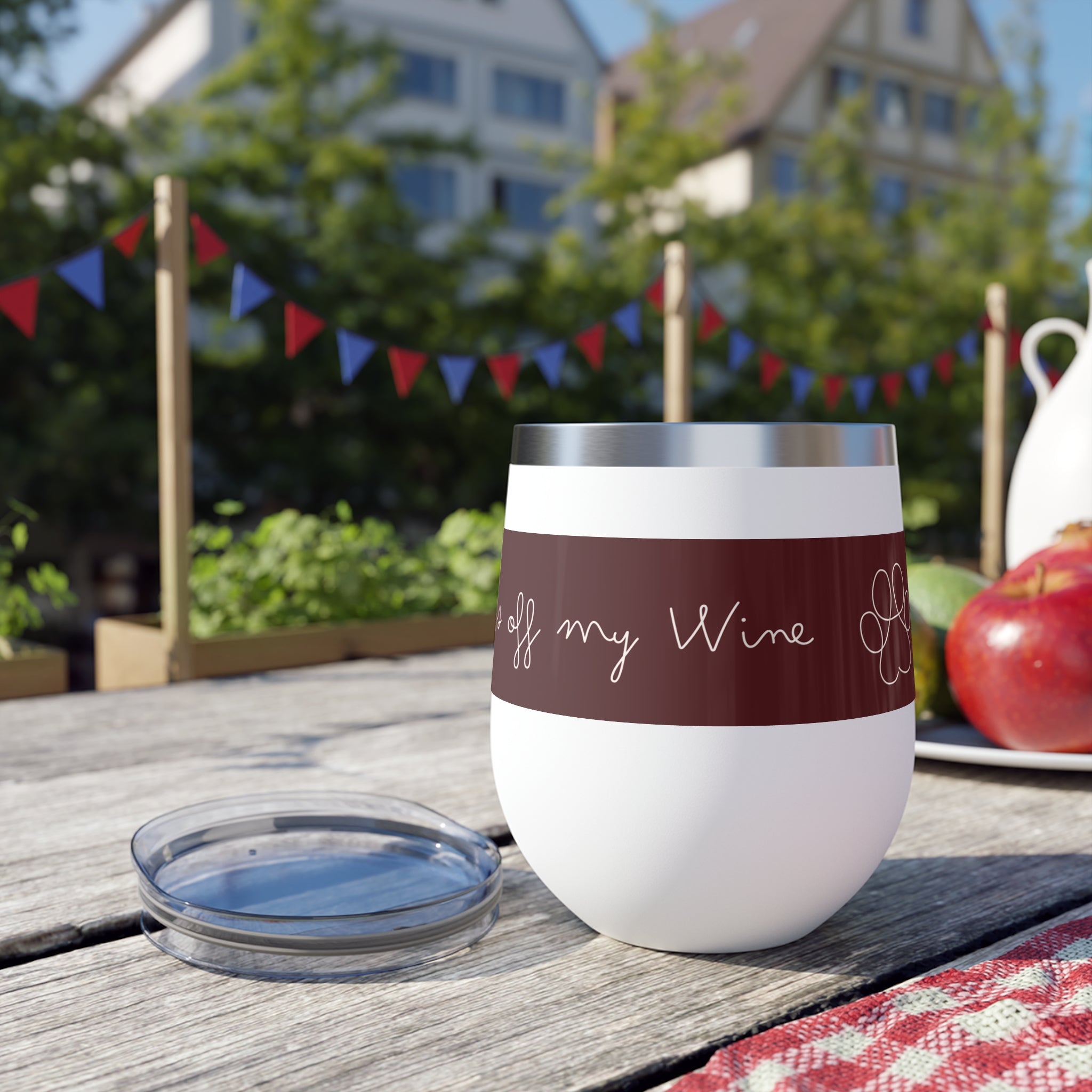 Pooch Patriot “Paws Off My Wine” Insulated Tumbler (12 oz)