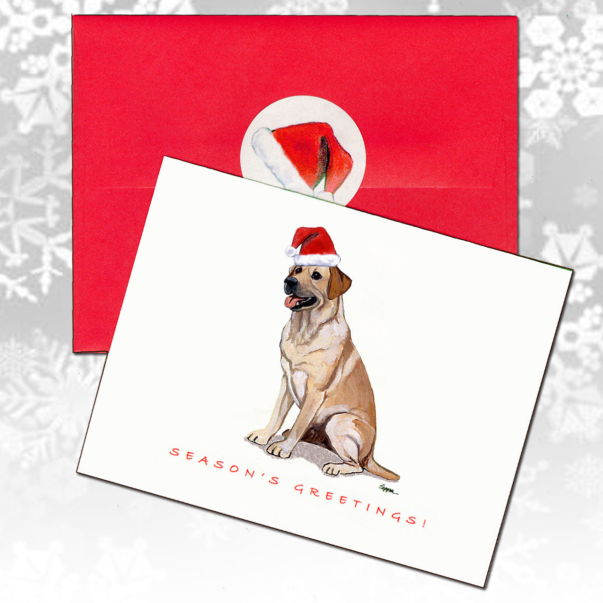 Labrador Retriever, Yellow Christmas Cards