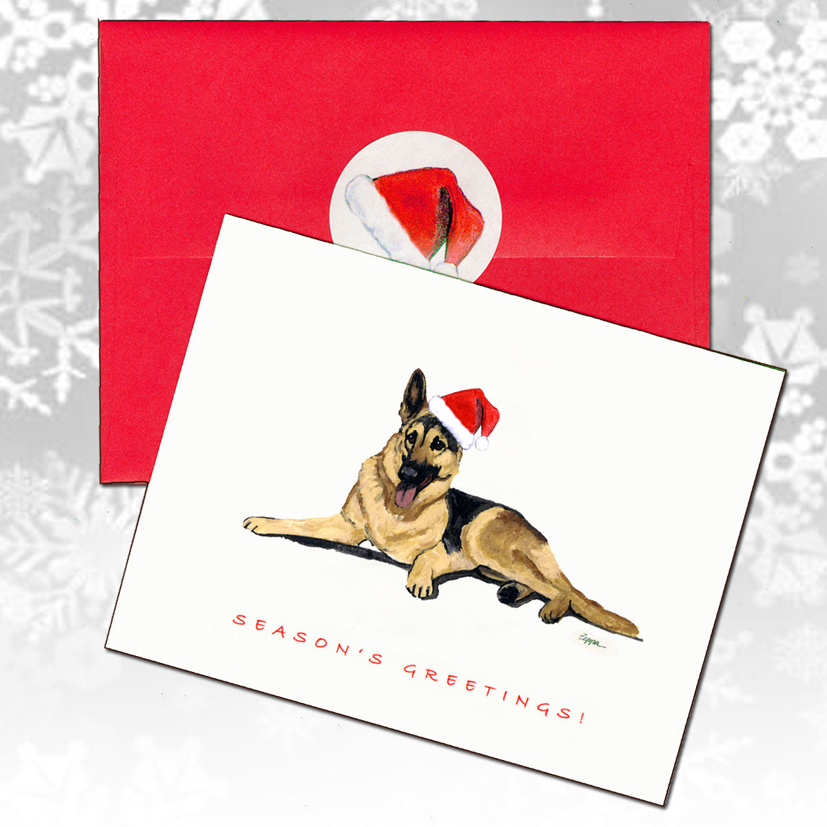 German Shepherd Christmas Cards