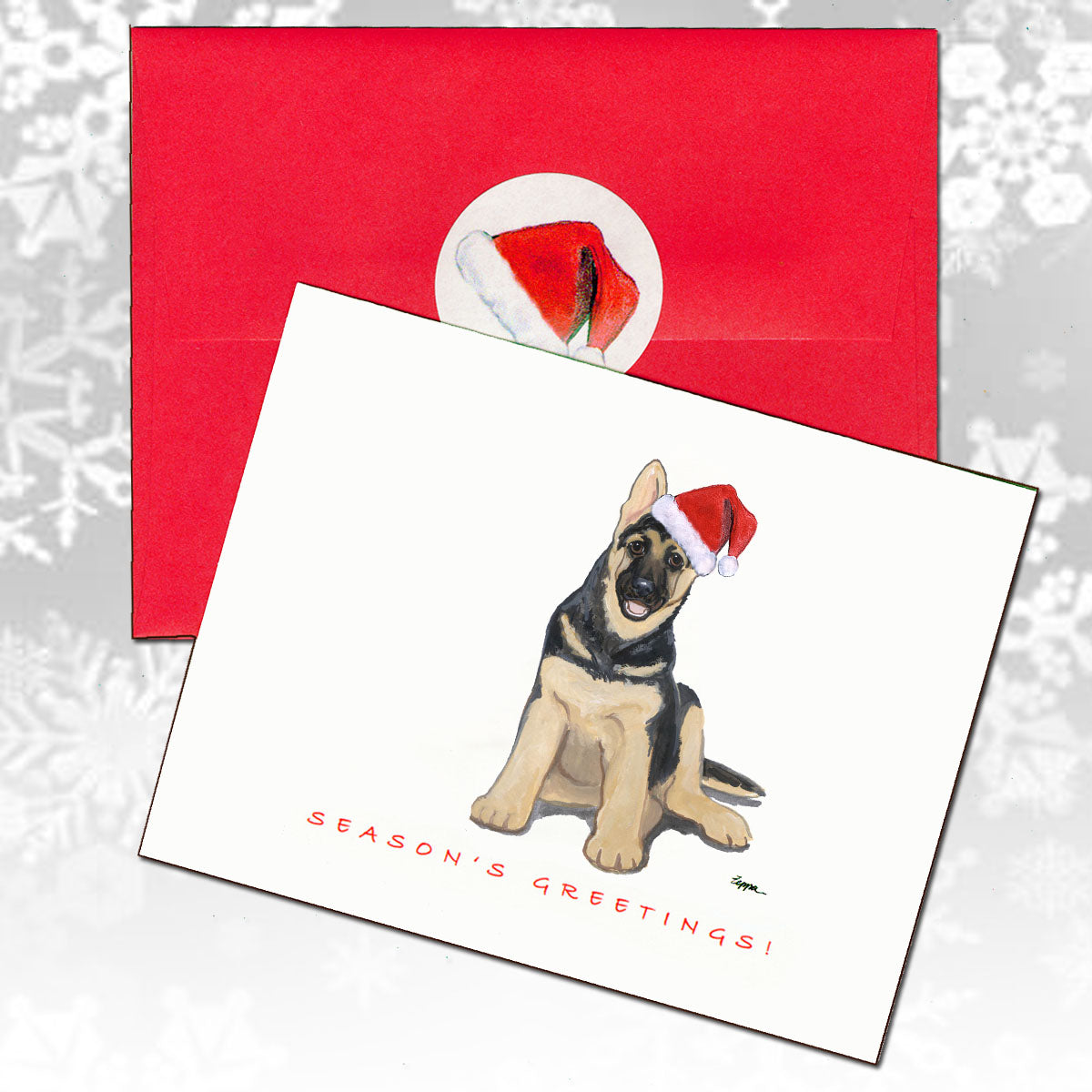 German Shepherd Christmas Cards