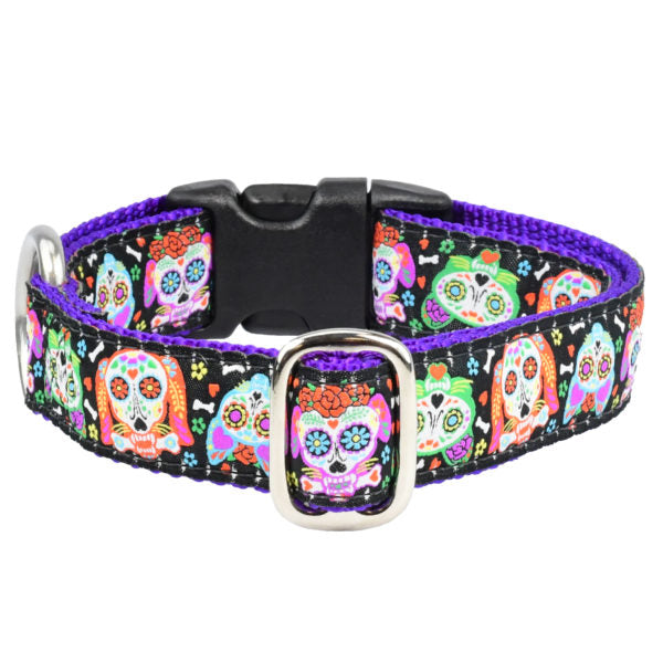 Día de los Muertos Dog Collar | Sugar Skull Edition by 2 Hounds Design
