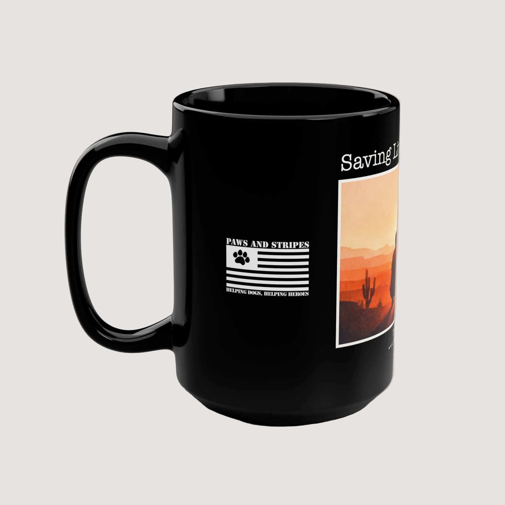 Paws and Stripes - Saving Lives… Two at a Time Mug