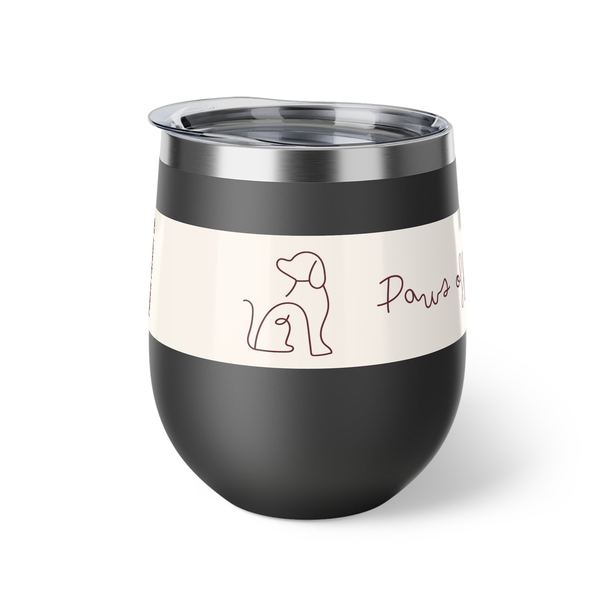 Pooch Patriot “Paws Off My Wine” Insulated Tumbler (12 oz)