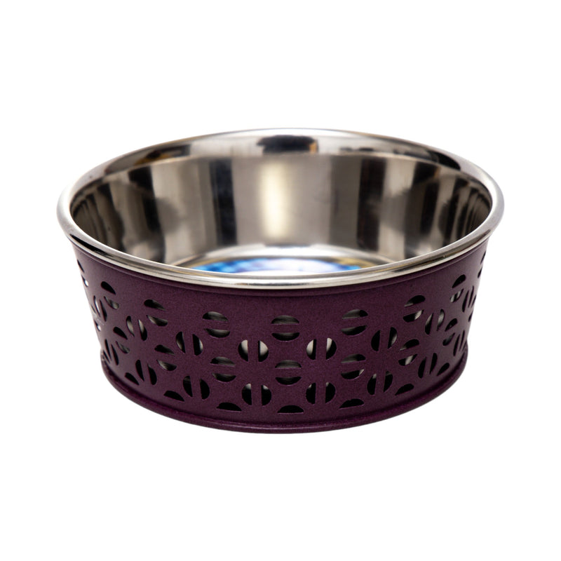 'Farmhouse' Stainless Steel Dog Bowl Set (2 Pieces)