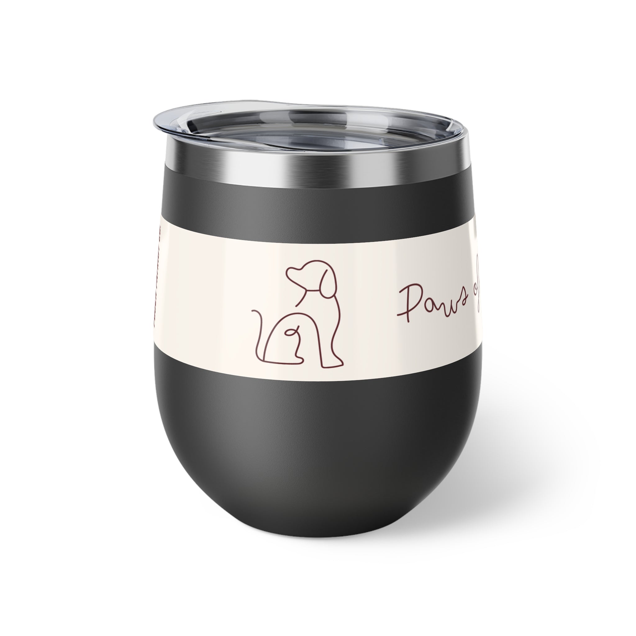Pooch Patriot “Paws Off My Wine” Insulated Tumbler (12 oz)