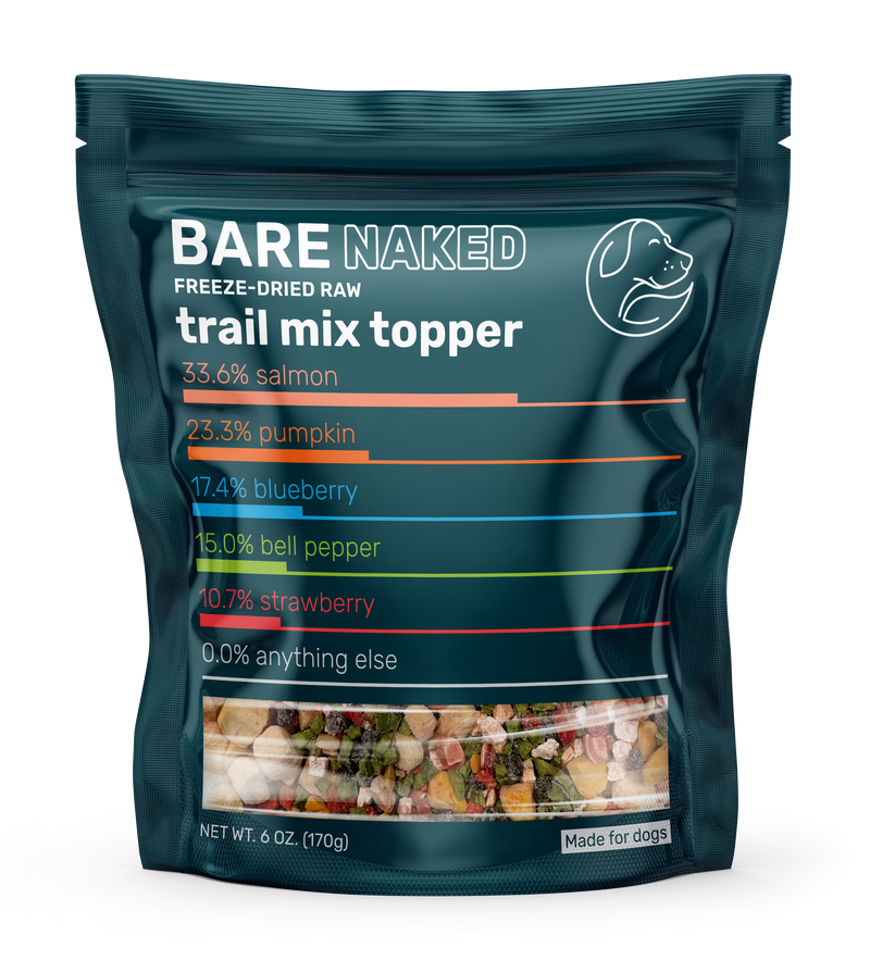 Bare Naked Freeze-Dried Trail Mix Topper – Salmon, Pumpkin & Berry (6 oz)