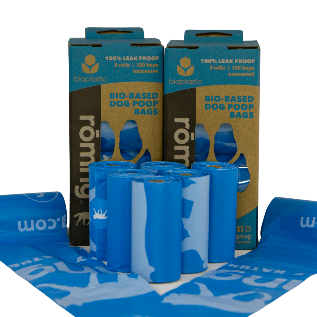 rōmng™ Bio-Based Dog Poop Bags – Eco-Friendly Waste Bags Made from Renewable Materials