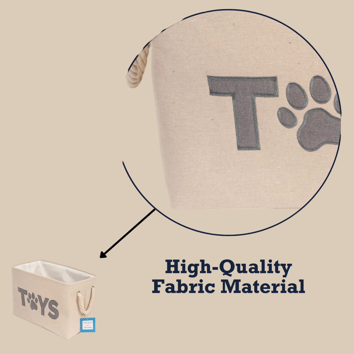 Country Living Foldable Toy Bin