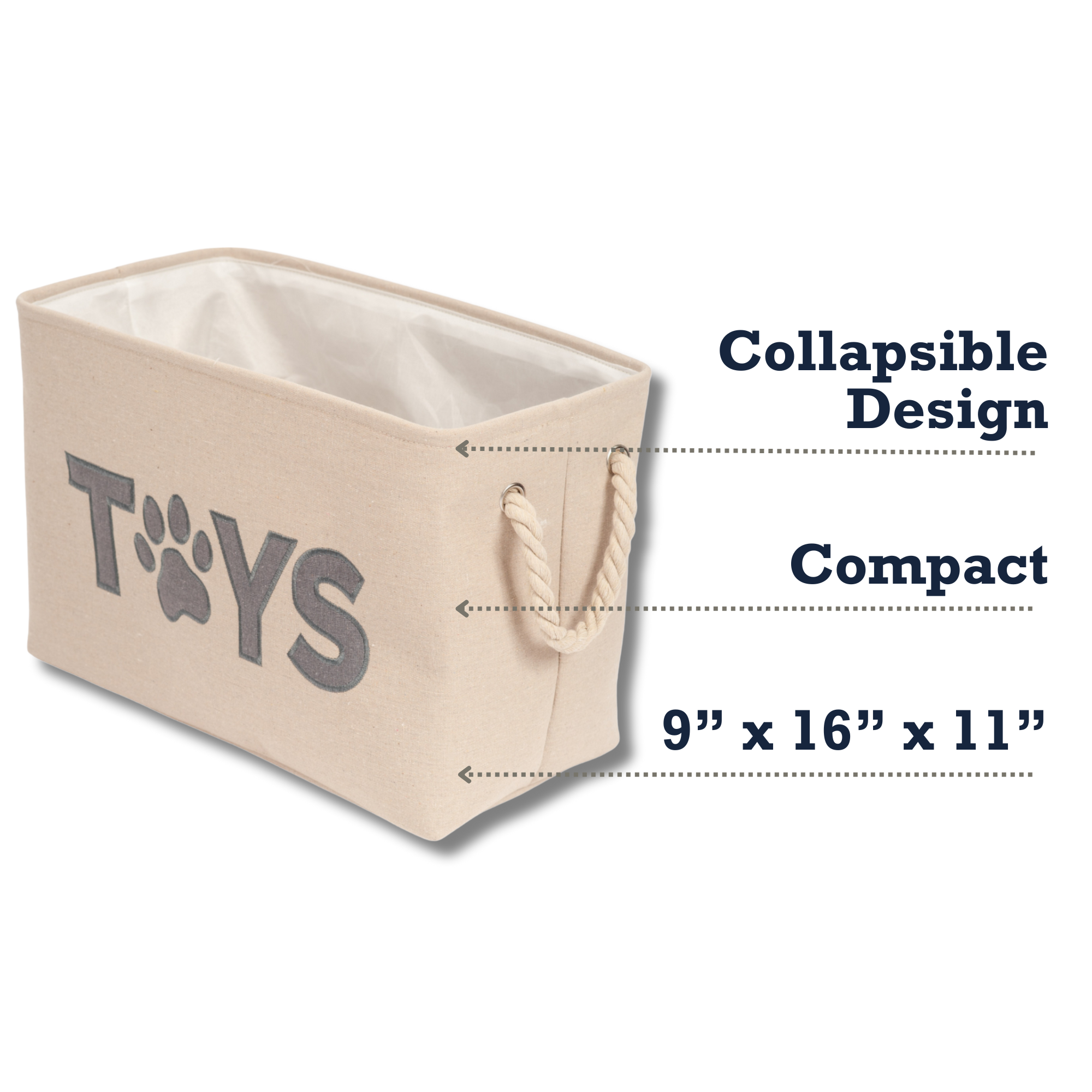 Country Living Foldable Toy Bin