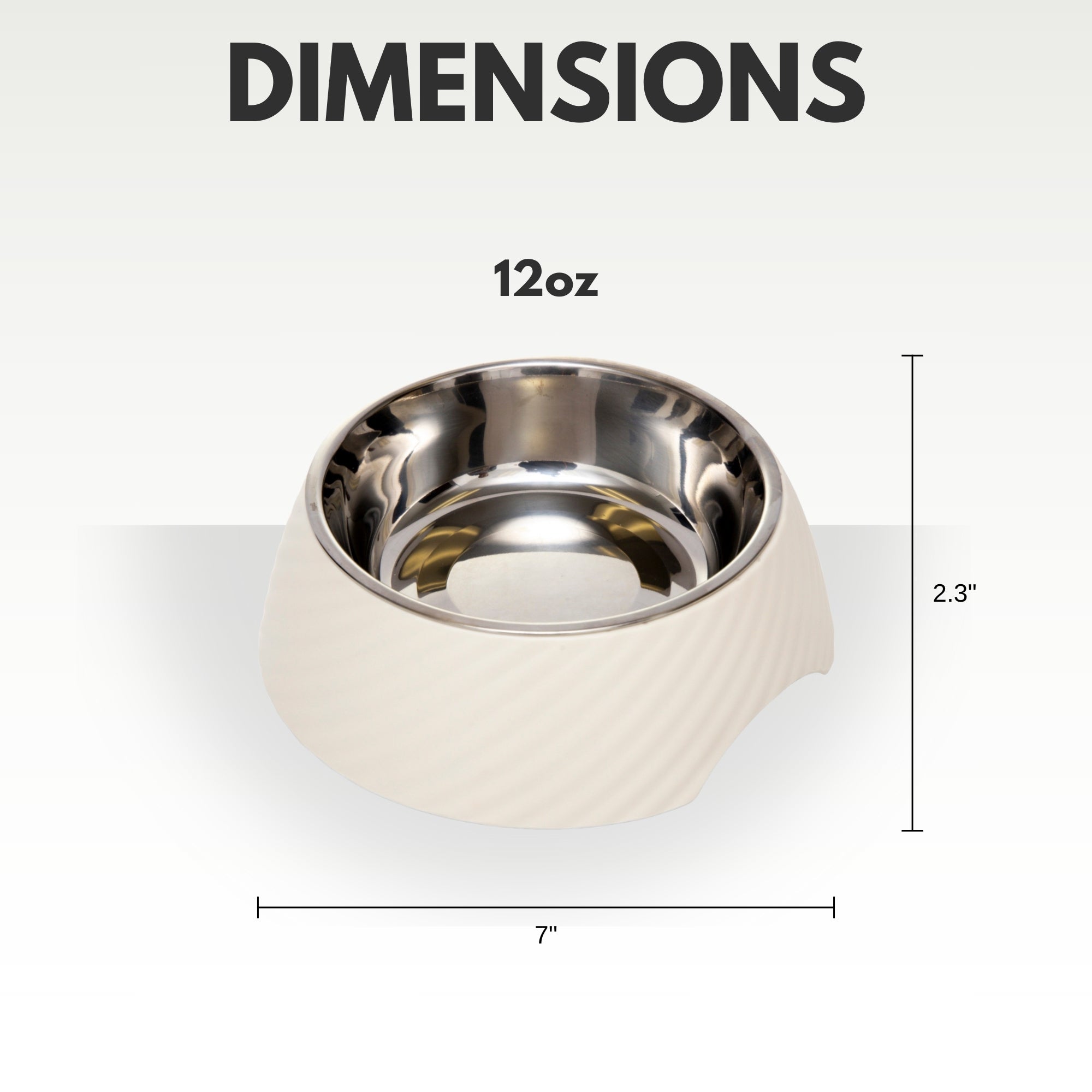 Country Living Round Twill Melamine Dog Bowls – Set of 2 with Removable Stainless Steel Inserts