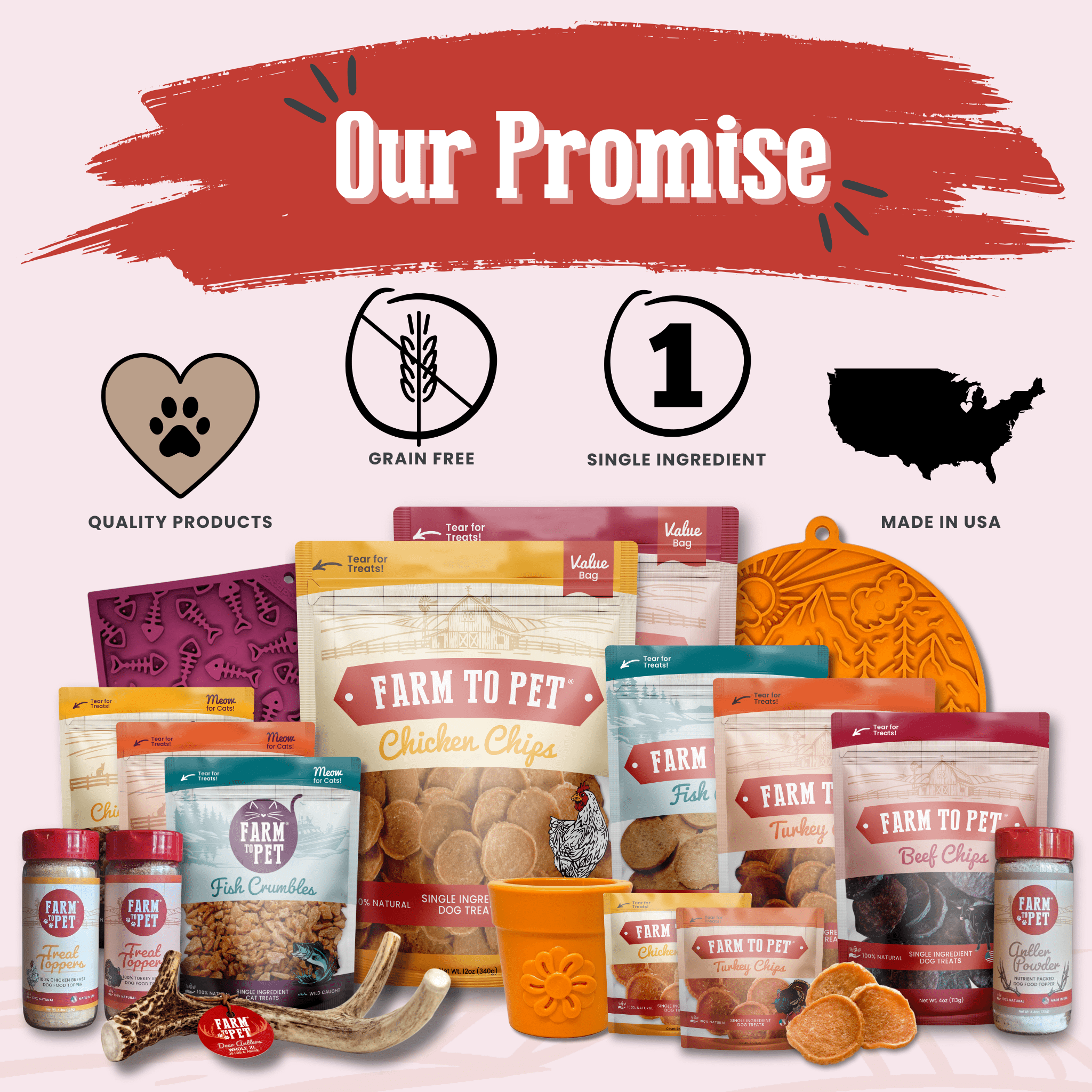Farm to Pet Beef Chips – 100% Single-Ingredient Dog Treats