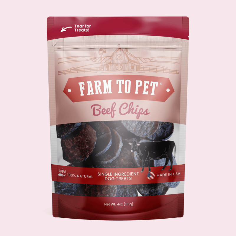 Farm to Pet Beef Chips – 100% Single-Ingredient Dog Treats
