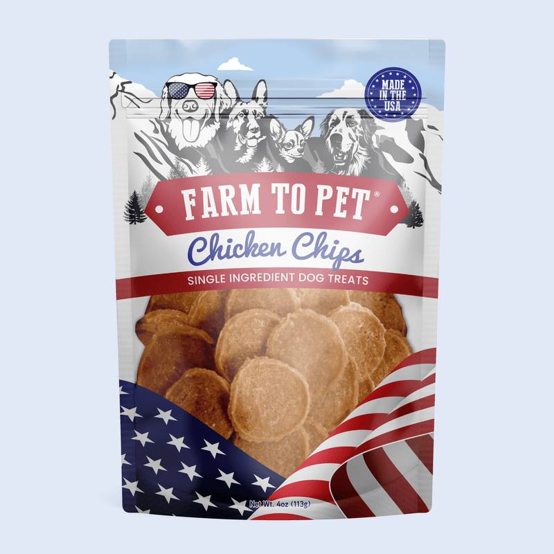 Farm to Pet Americana Chicken Chips – 100% All-American Dog Treats