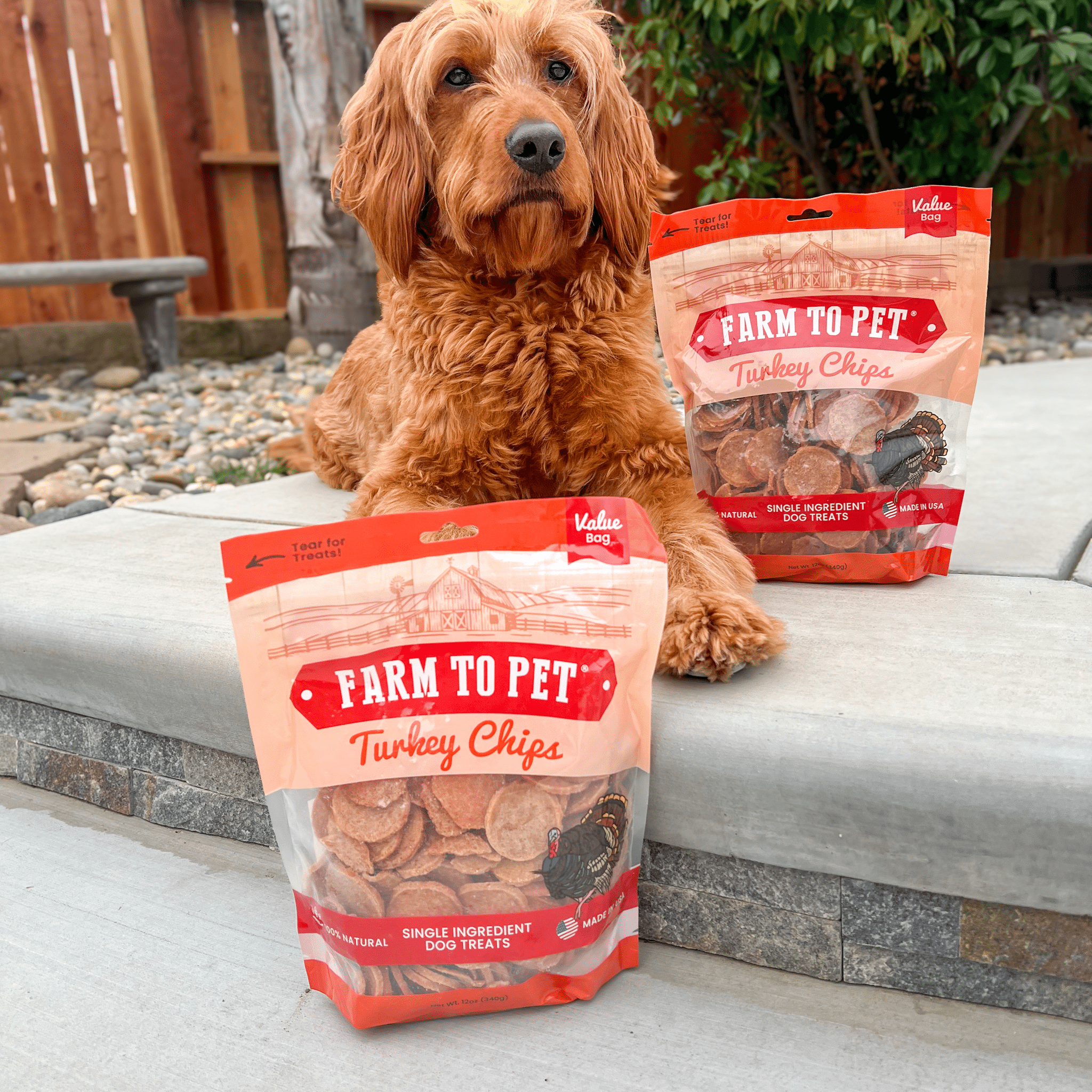 Farm to Pet Turkey Chips – 100% Single-Ingredient Dog Treats