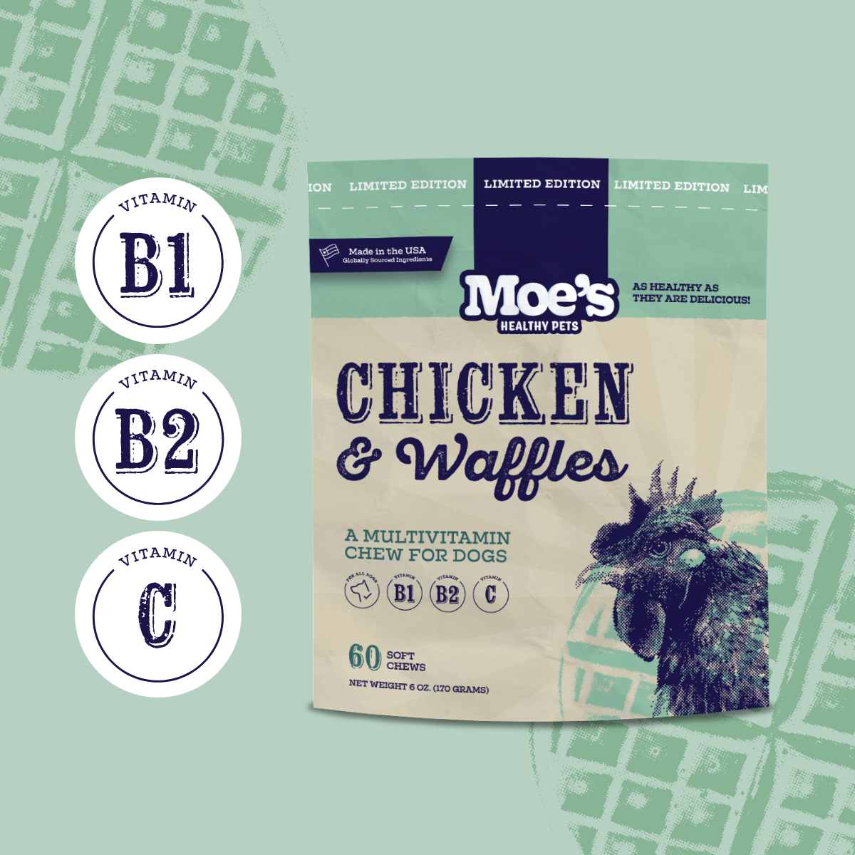 Moe’s Chicken & Waffles Chews