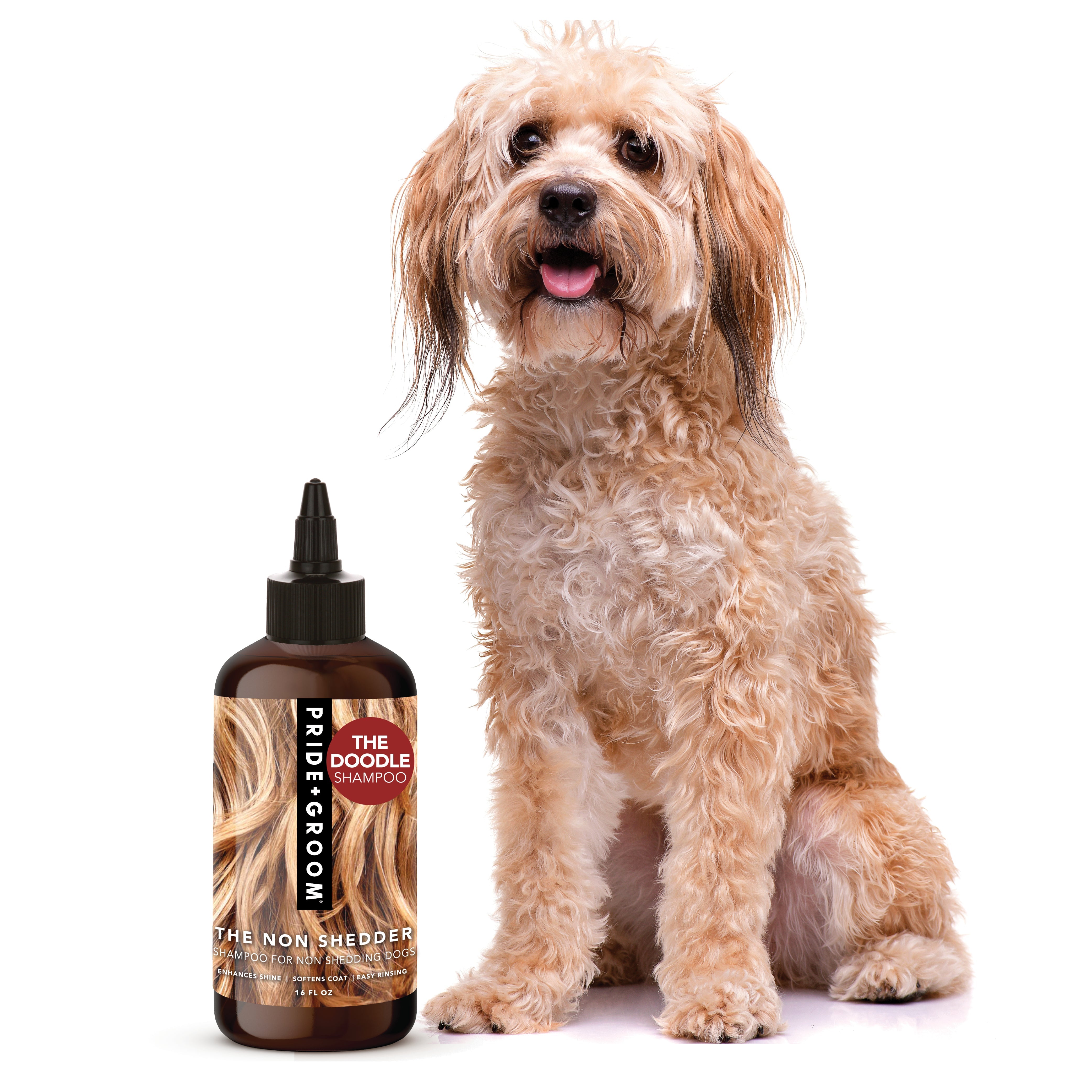 Pride + Groom The Non Shedder – Smoothing & Hydrating Dog Shampoo for Poodles and Doodles