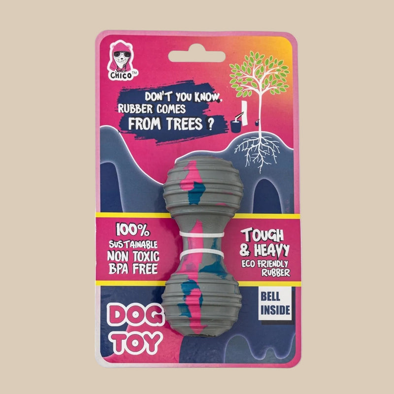 Natural Rubber Dumbbell Dog Chew Toy