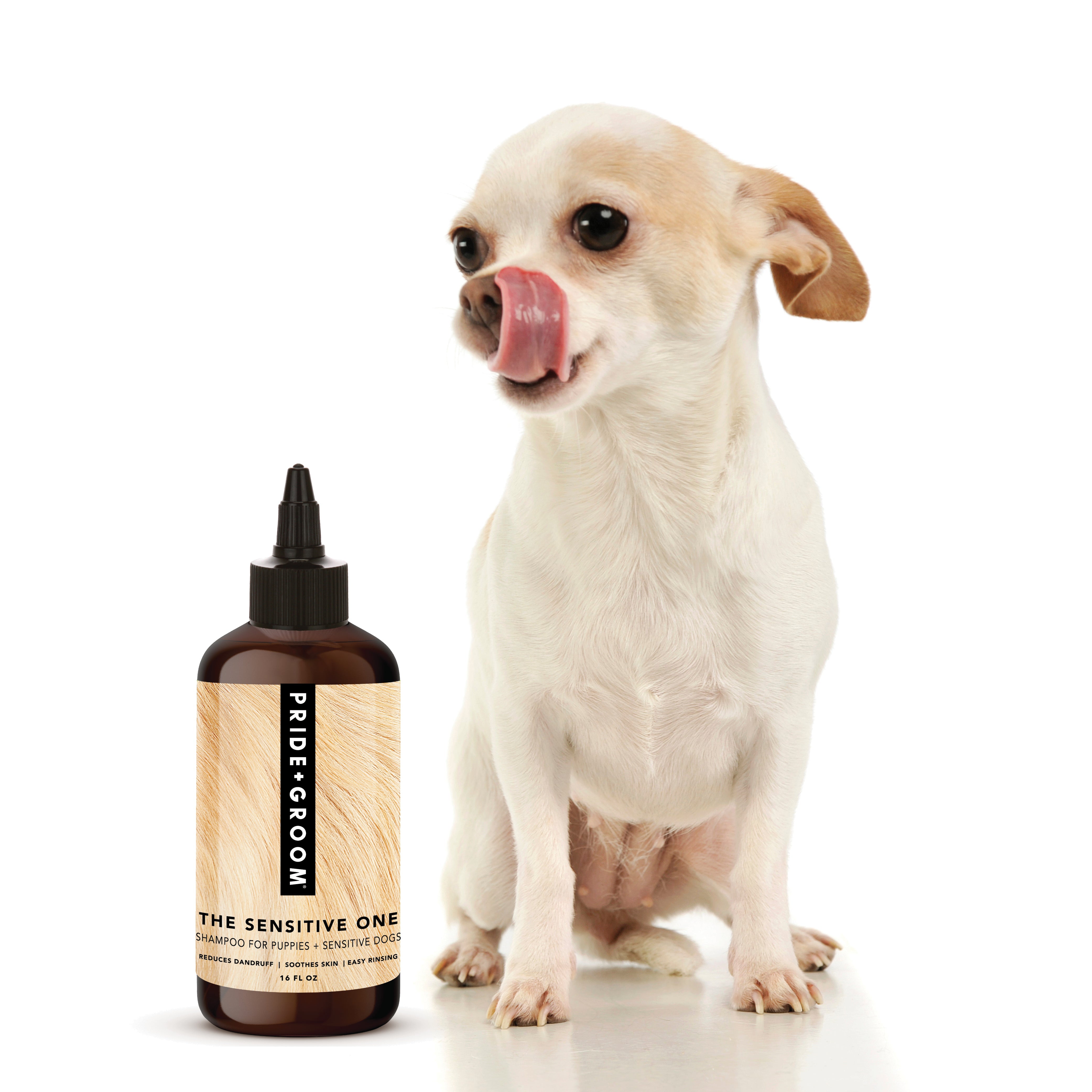 Pride+Groom “The Sensitive One” Dog Shampoo – Hypoallergenic & Calming Formula for Gentle Coats