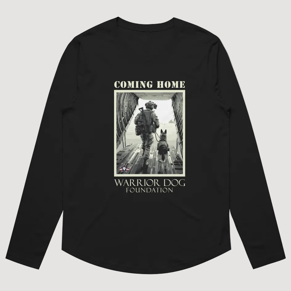 Warrior Dog Coming Home Women's Curved Tee