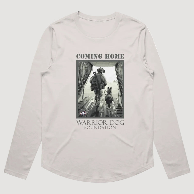 Warrior Dog Coming Home Women's Curved Tee