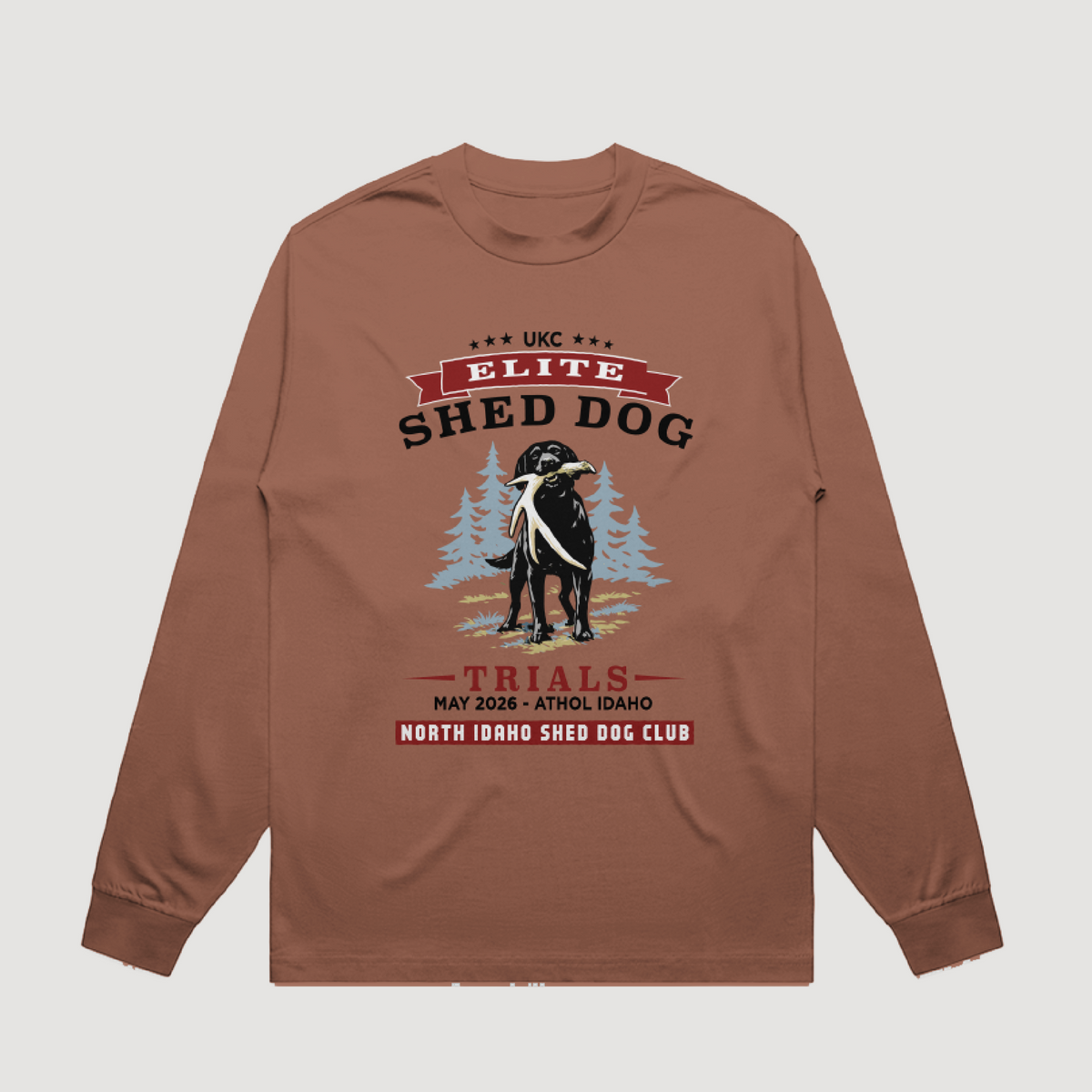 North Idaho Shed Dog Club Long Sleeve Tee