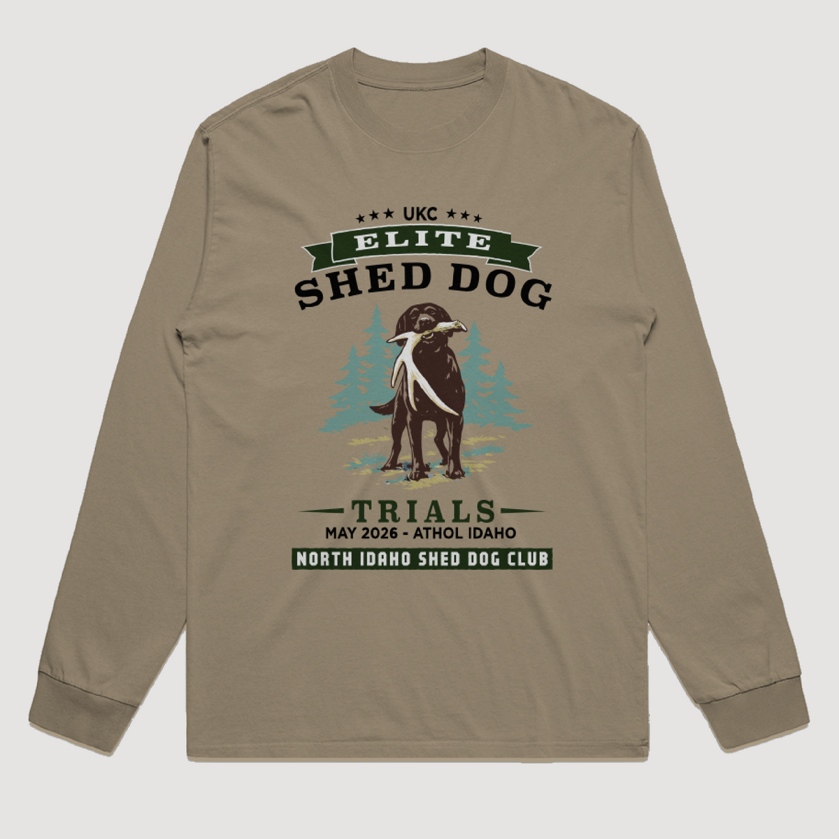 North Idaho Shed Dog Club Long Sleeve Tee