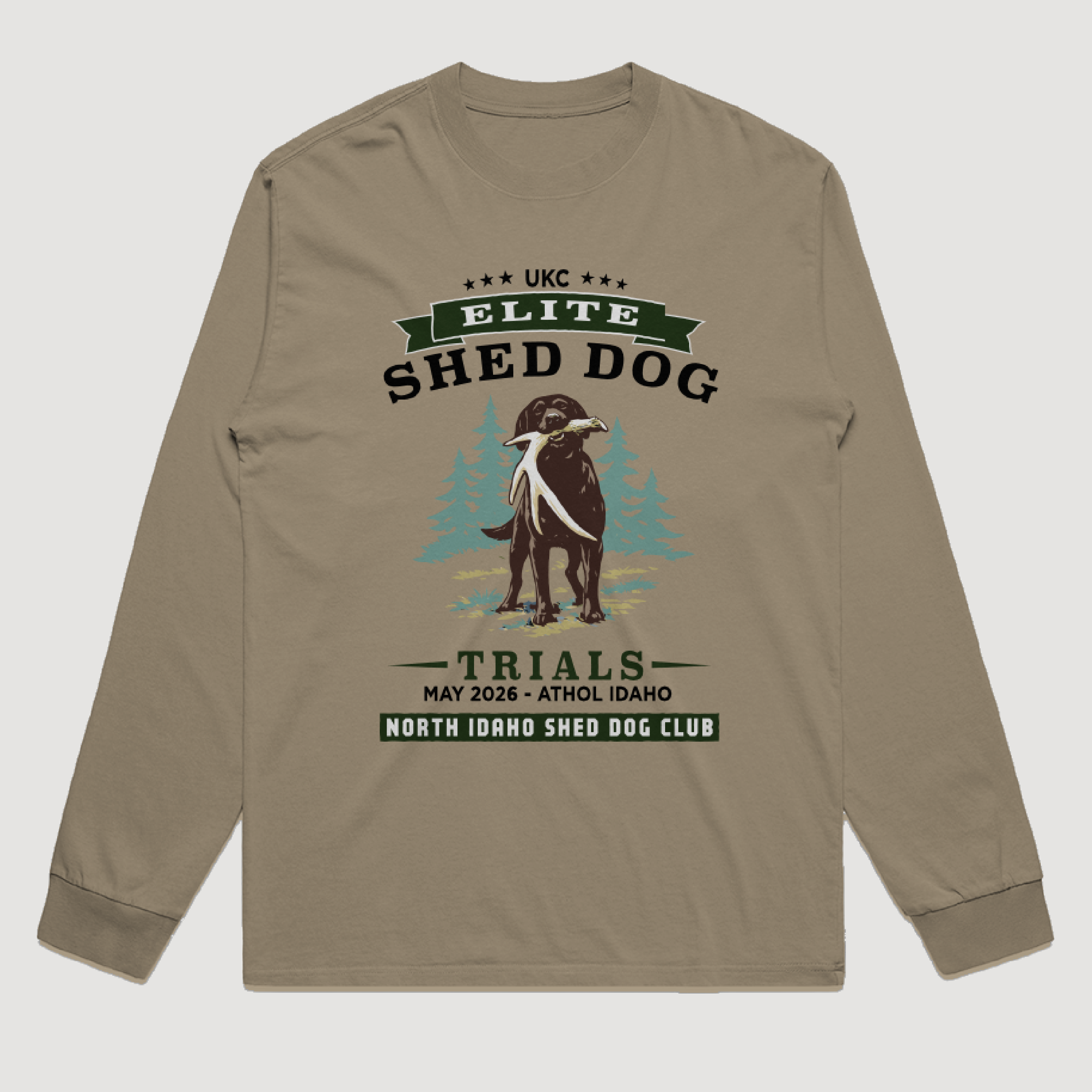 North Idaho Shed Dog Club Long Sleeve Tee