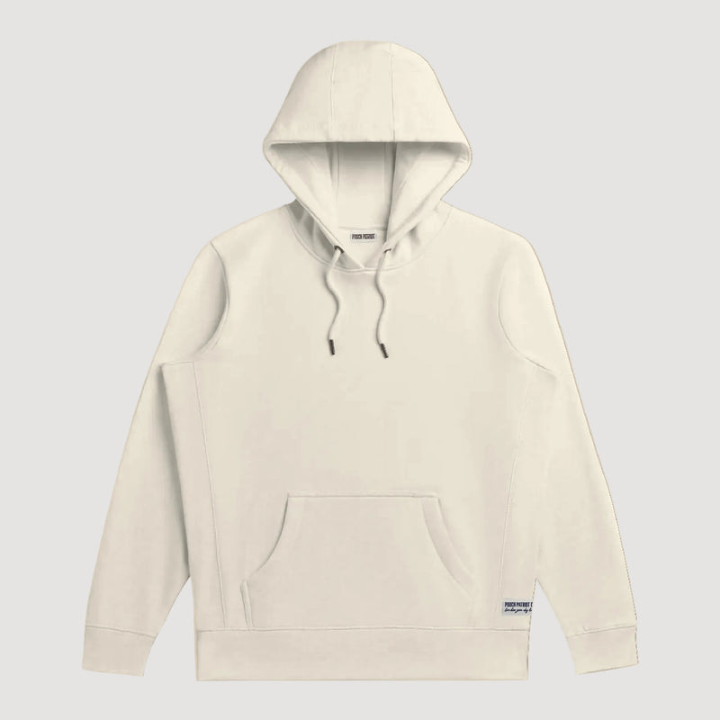 Beige hoodie on a beige background