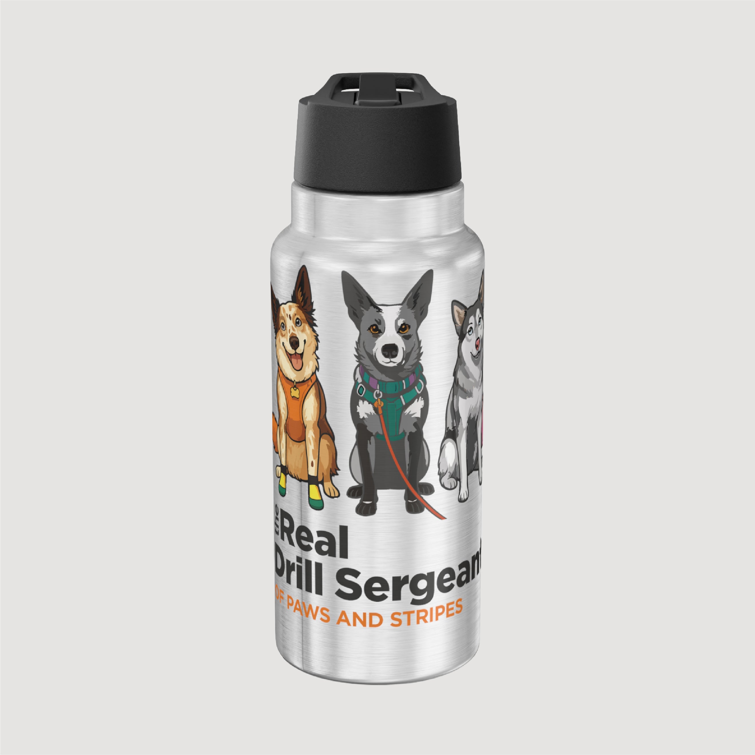 The Real Drill Sergeant of Paws and Stripes 32oz Tumbler