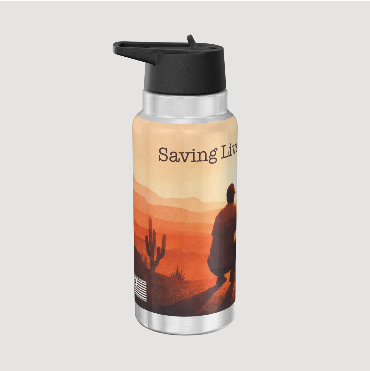 Paws and Stripes Saving Two Lives at a Time 32oz Tumbler